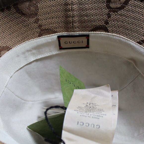 NWT GUCCI GG Jumbo Maxi Giant Fedora Bucket Hat M 57 cm 681256 UNISEX main image 5